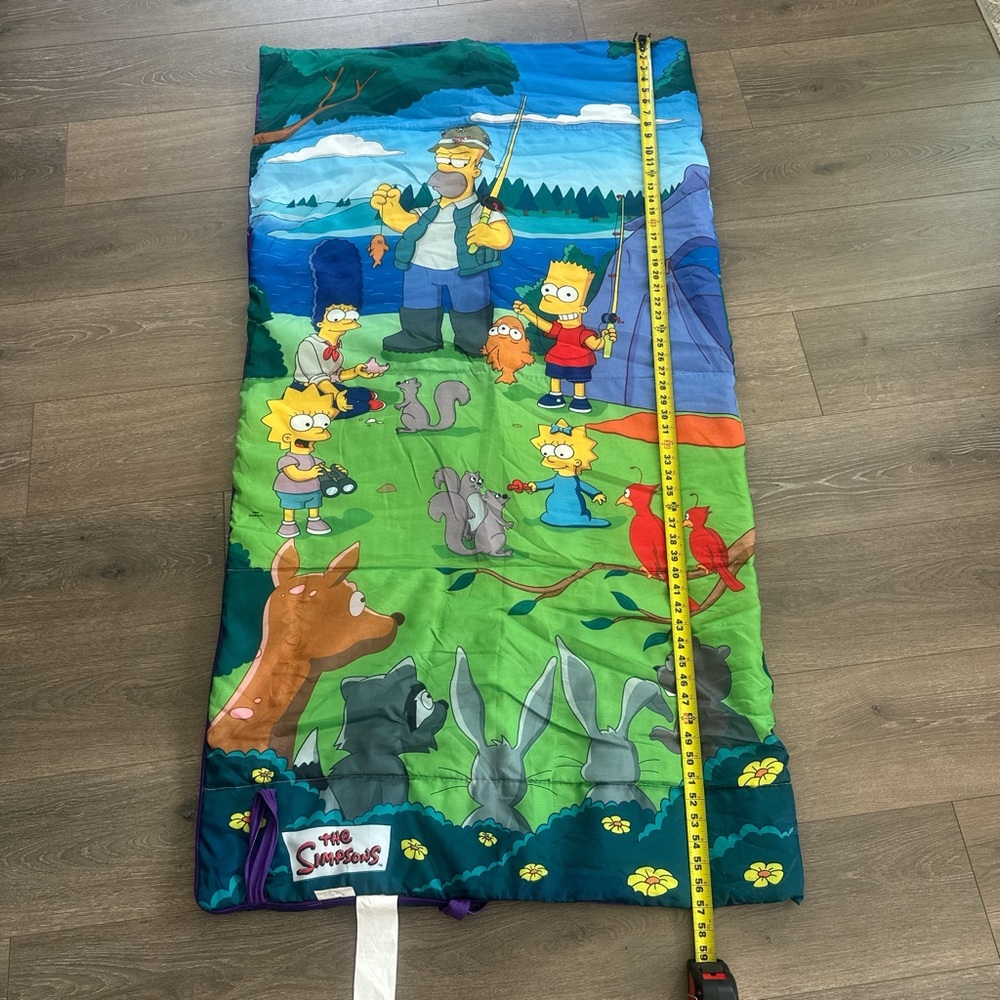 The Simpsons Sleeping Bag with Cartoon Characters
